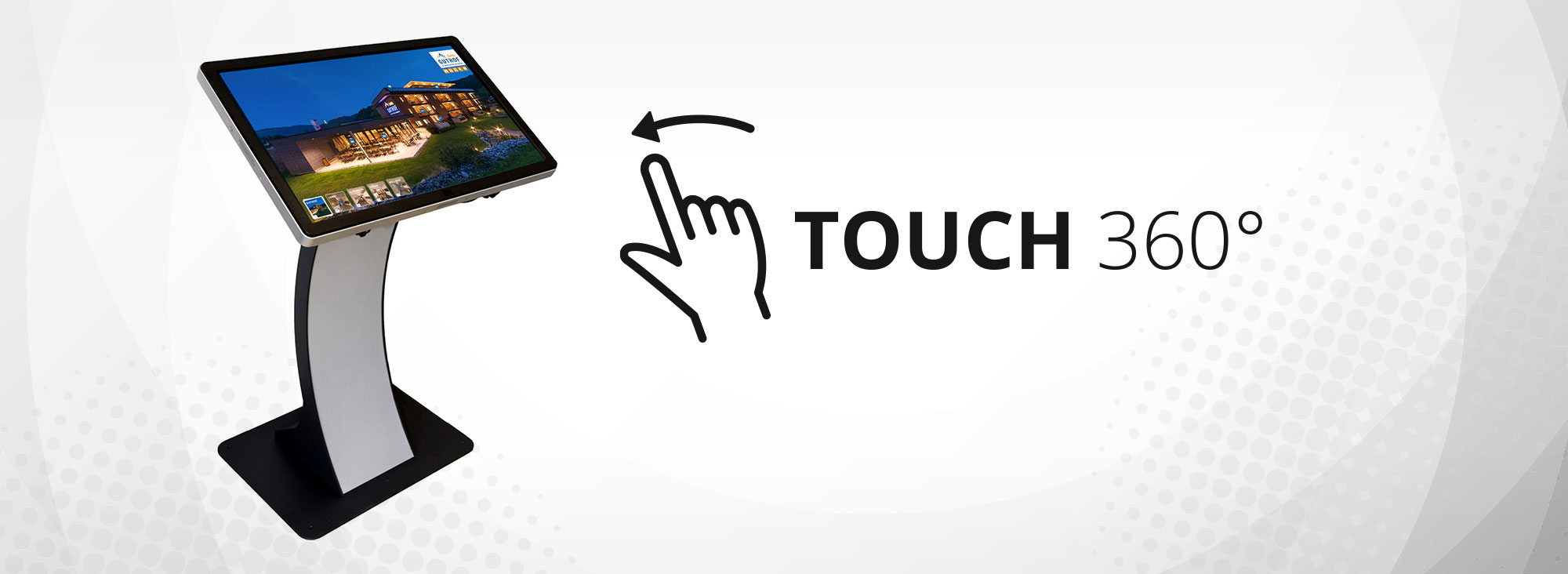Touch Screens für 360 Grad Rundgänge Digital Signage